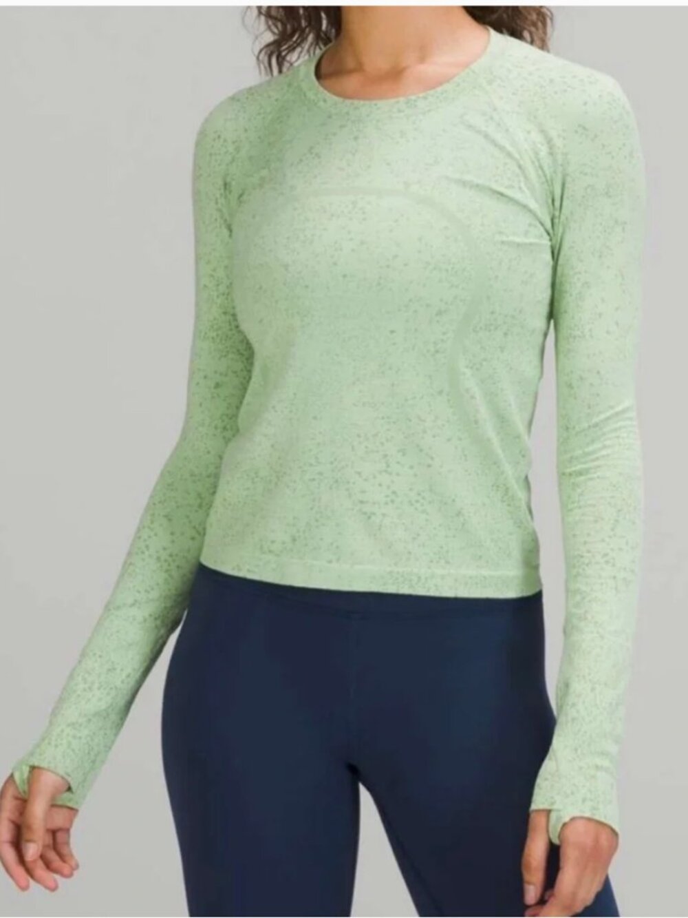 Lululemon Swiftly Tech Long Sleeve Shirt Distorted Noise Creamy Mint